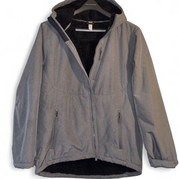 All In Motion Gray Hooded Jacket Extra Large